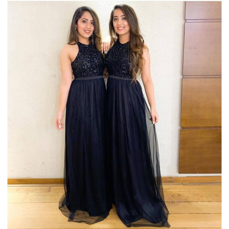 dark color gown